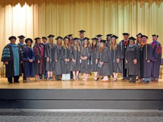 Students in the Teacher Education Program gathered for a special convocation on May 8. —Photo by Danae Moore