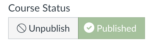 Course Status Published