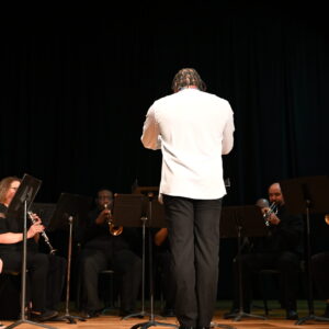 Concert Band being Directed by Professor Cooke